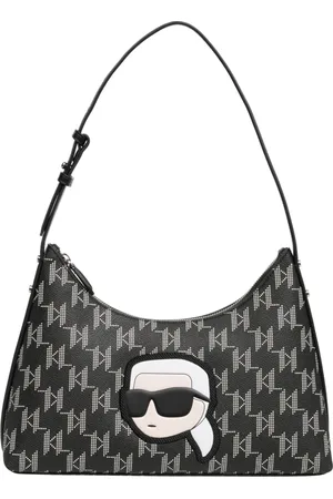 Karl Lagerfeld Shoulder Bags, female, , ONE SIZE, Monogram Hobo Bag with Logo Pattern