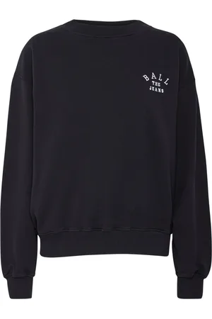 Ball Crewneck Sweatshirt with Embroidered Logo