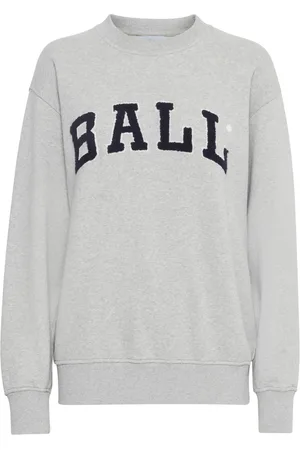 Ball Sweatshirts, female, , 2XS, Sporty Deco Sweatshirt Grey Melange