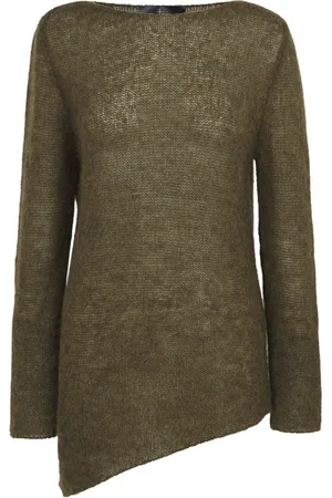 Cortana Round-neck Knitwear, female, , S, Asymmetric Alpaca Merino Silk Jersey