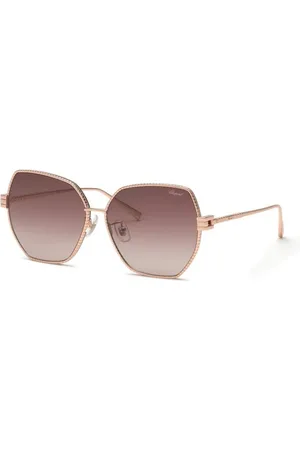 Chopard Sunglasses, unisex, , 59 MM, Copper Gold Sunglasses Brown Gradient Violet