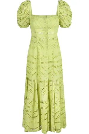 CHARO RUIZ IBIZA Midi Dresses, female, , M, Embroidered Cotton Long Dress