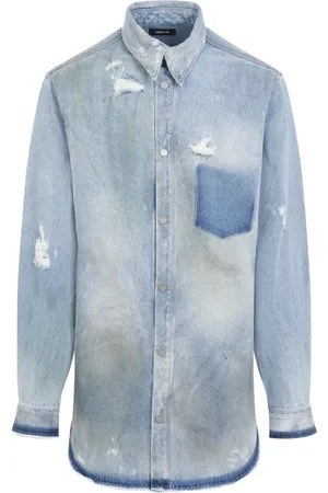 EgonLab Denim Shirts, male, , S, Denim Overshirt Stylish Fashion