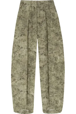 Cortana Silk Wide Leg Trousers Herba Print