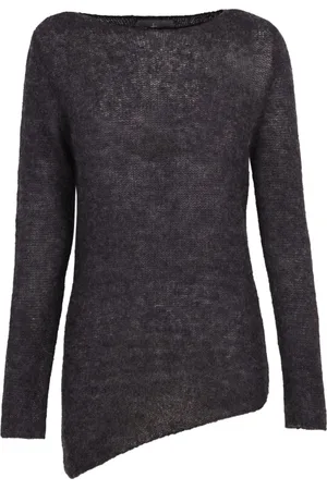 Cortana Round-neck Knitwear, female, , S, Asymmetric Alpaca Merino Silk Jersey