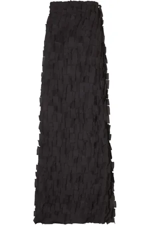 Cortana Maxi Skirts, female, , L, Silk Scale Effect High-Waisted Skirt