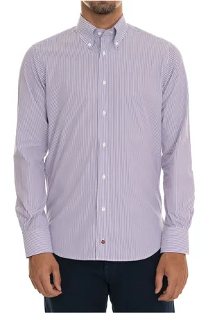 Carrel Striped Button-Down Casual Shirt