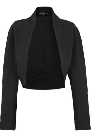 Cortana Blouses, female, , M, Metallic Cotton Short Jacket Turmalina