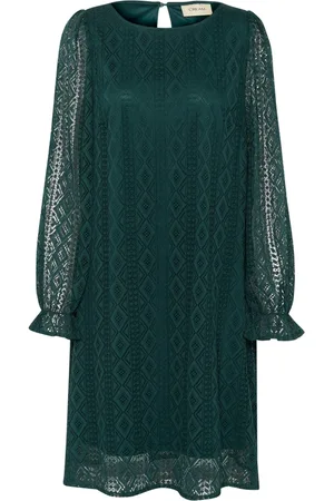 Cream Elegant Embroidered Dress Ponderosa Pine
