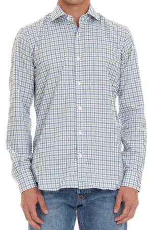 BARBA Casual Shirts, male, , L, Micro Patterned Tailored Shirt