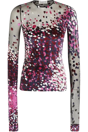 Lanvin Long Sleeve Tops, female, , S, Long Sleeve Top Elegant Style