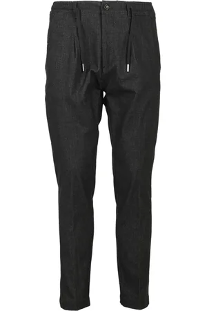 CRUNA Slim-fit Trousers, male, , XL, Striped Lace-Up Cotton Top