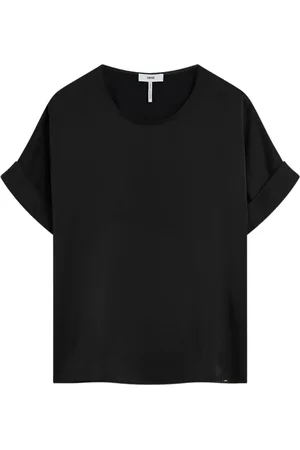 Cinque Blouses, female, , S, Short Sleeve Viscose Blouse with Wide Cut