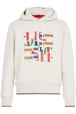 Carolina Herrera Hoodies, male, , L, Embroidered Hoodie with Deconstructed Initials