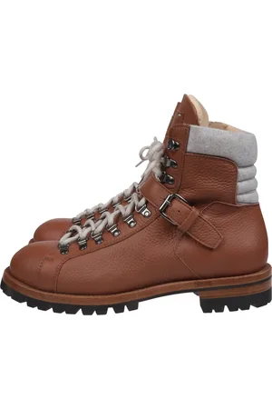 ELEVENTY Lace-up Boots, male, , 9 UK, Rock Climbing Leather and Wool Boots