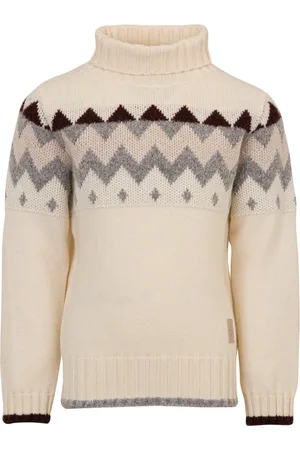 ELEVENTY Knitwear, unisex, , 6 Y, Geometric Ivory Wool Jumper