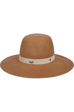 ELEVENTY Turquoise Stone Wool Felt Hat