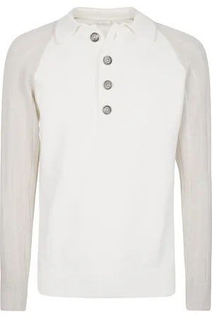ELEVENTY Cashmere Polo Jumper with Raglan Sleeves