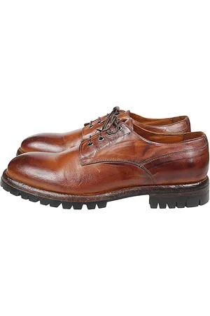 ELEVENTY Laced Shoes, male, , 6 UK, Buffalo Leather Derby Shoe