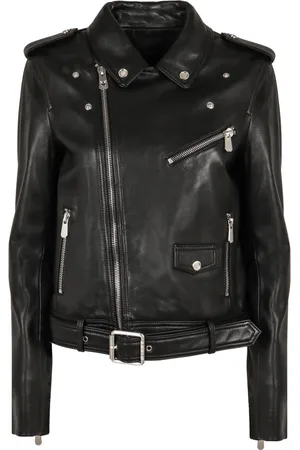 Pinko Leather Jackets, female, , S, Biker Style Leather Jacket