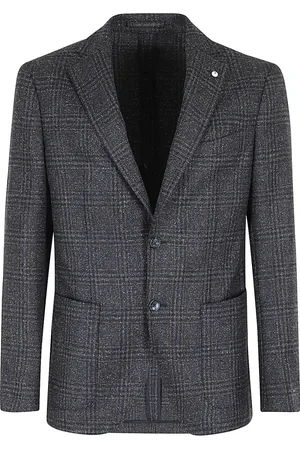 L.B.M. 1911 Blazers, male, , 2XL, Checkered Wool Jacket