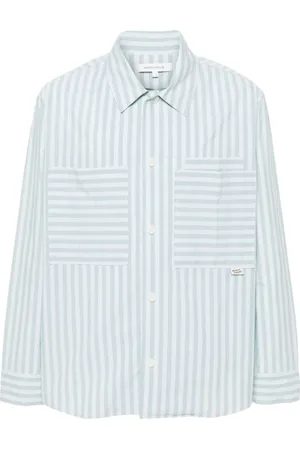 Maison Kitsuné Casual Shirts, male, , S, Striped Shirt with Front Pockets