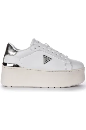 Guess Sneakers, female, , 7 UK, Silver Platform Trainers