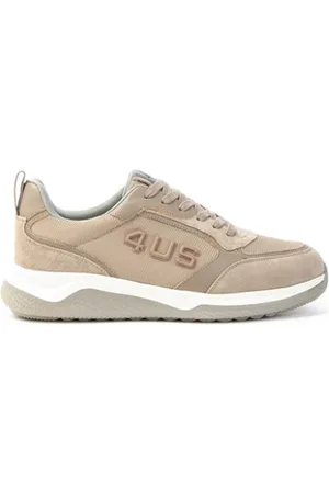Paciotti Sneakers, male, , 6 UK, Taupe Daddy Trainers in Suede