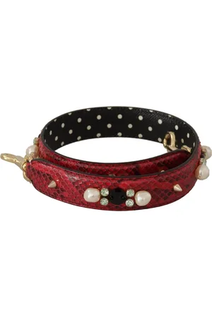 Dolce & Gabbana Bag Accessories, female, , ONE SIZE, Exotic Leather Crystals Bag Shoulder Strap