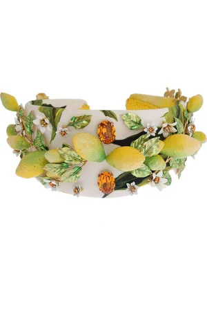Dolce & Gabbana Headbands, female, , ONE SIZE, Lemon Crystal Tiara Headband