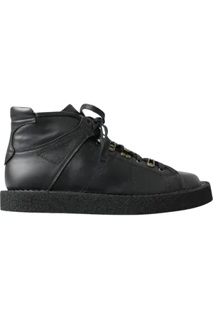 Dolce & Gabbana Leather Slip On Ankle Boots