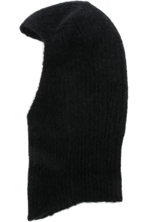 Rick Owens Hats, female, , ONE SIZE, Ribbed Knit Beanie Hat