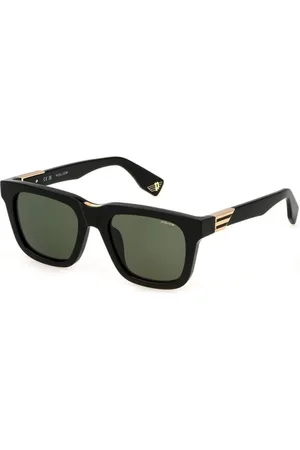 Police Green Lens Shiny Sunglasses