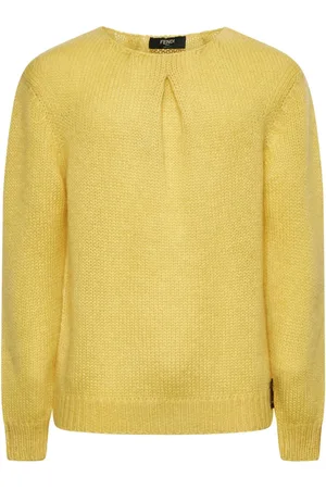 Fendi Mohair Blend Jumper with Pleats