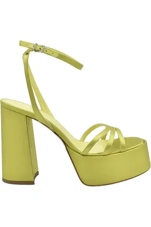 SERGIO LEVANTESI High Heel Sandals, female, , 5 UK, Blue Silk Platform Sandals