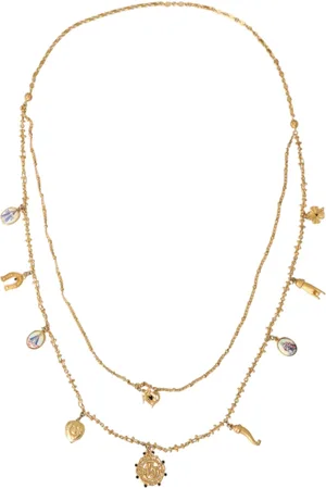 Dolce & Gabbana Necklaces, female, , ONE SIZE, Gold-Tone Statement Sicily Necklace