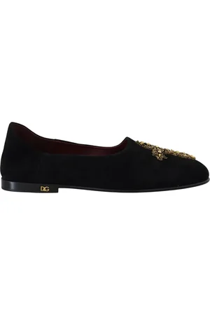 Dolce & Gabbana Loafers, male, , 5 1/2 UK, Luxury Crystal-Encrusted Loafers