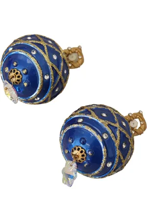 Dolce & Gabbana Crystal Clip-On Christmas Ball Earrings