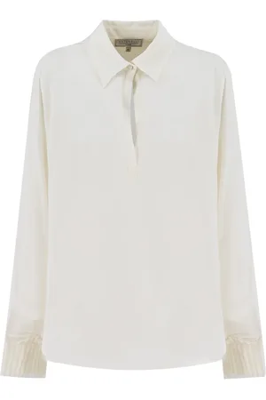 ANTONELLI Silk Shirt with Knitted Cuffs