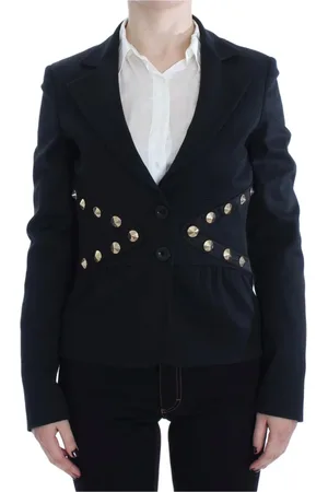 Exte Blazers, female, , L, Gold Button Blazer Jacket
