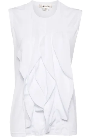 Comme des Garçons Ruffled Sleeveless Top