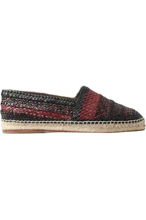 Dolce & Gabbana Elegant Woven Leather Espadrilles
