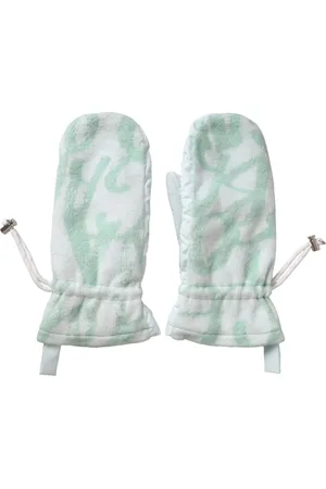 Dolce & Gabbana White Logo Wrist Length Gloves