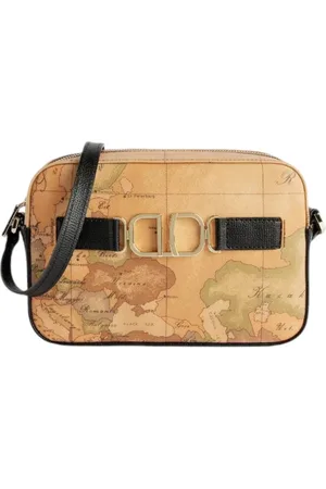 ALVIERO MARTINI 1A CLASSE Cross Body Bags, female, , ONE SIZE, Black Shoulder Bag with Lizard Effect