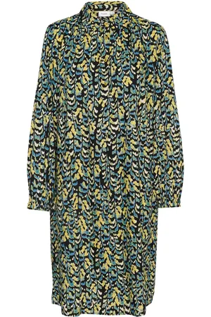 Saint Tropez Shirt Dresses, female, , S, Black Graphic Rind Dress