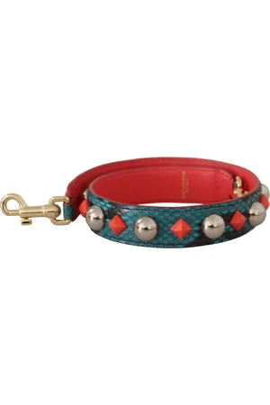 Dolce & Gabbana Bag Accessories, female, , ONE SIZE, Emerald Green Leather Shoulder Strap