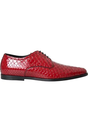 Dolce & Gabbana Laced Shoes, male, , 5 UK, Python Leather Derby Formal Shoes