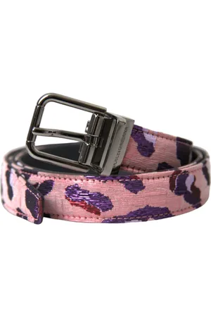Dolce & Gabbana Jacquard Leather Belt