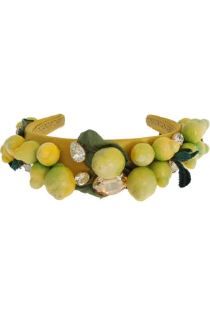 Dolce & Gabbana Headbands, female, , ONE SIZE, Lemon Crystal Headband Tiara