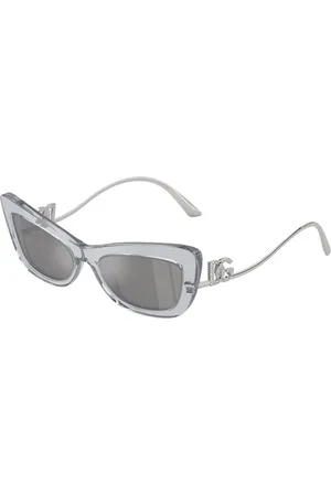 Dolce & Gabbana Gris Claro Espejado Plata Sunglasses